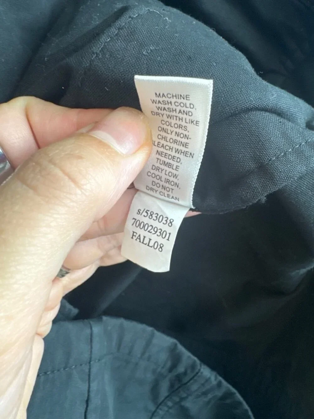 Banana Republic Mens Black Field Jacket Medium 70% Cotton 30% Nylon Fall 2008